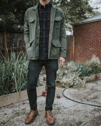 Какие туфли дерби носить с серыми джинсами