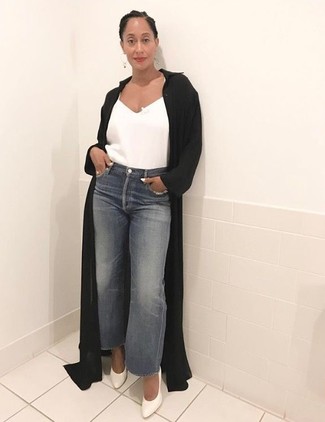 Какие туфли носить с серыми джинсами