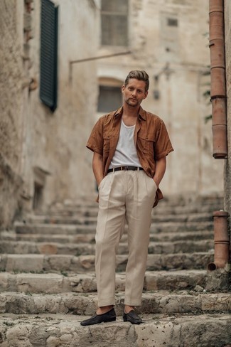 С чем носить серые лоферы мужчине