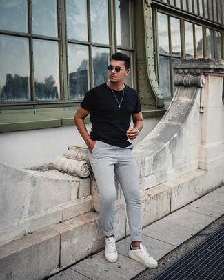 С чем носить серые носки-невидимки мужчине