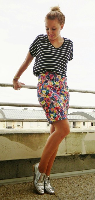 С чем носить серые оксфорды женщине