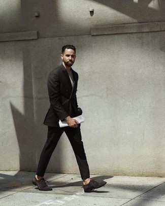 С чем носить серые оксфорды