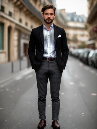 С чем носить серые брюки в шотландскую клетку мужчине лето