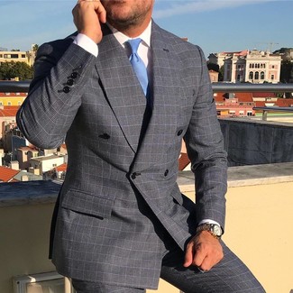 С чем носить серые брюки в шотландскую клетку мужчине лето