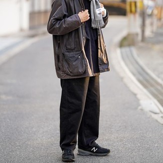 С чем носить серый шарф мужчине