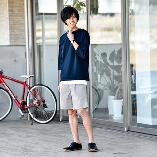 Какие туфли дерби носить с серыми шортами