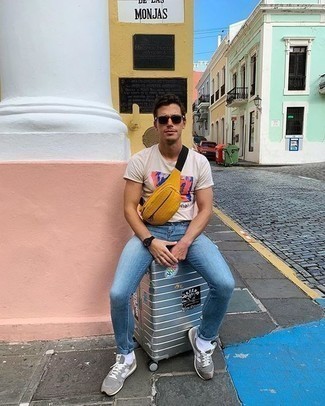 С чем носить серый чемодан мужчине