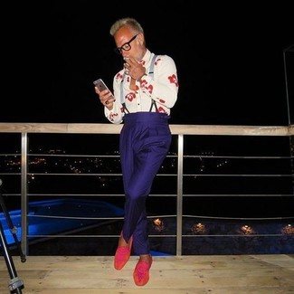 С чем носить серые подтяжки