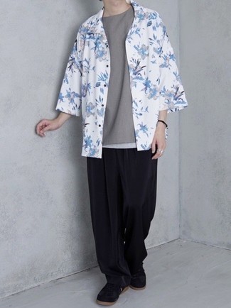 С чем носить серую майку мужчине