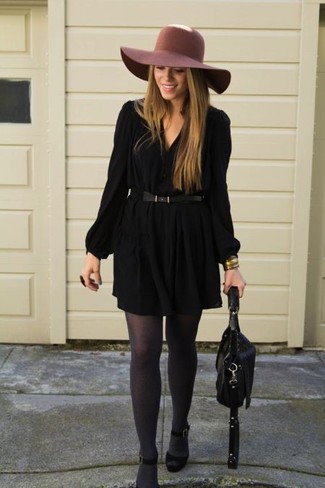 С чем носить серые колготки