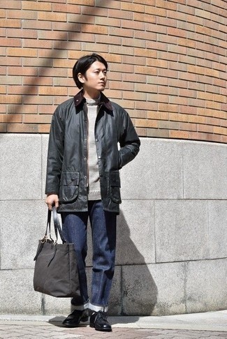 Какие туфли дерби носить с серой водолазкой