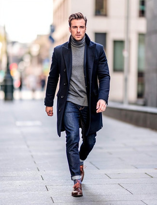 С чем носить серую водолазку мужчине