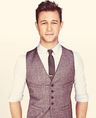 С чем носить серый жилет лето