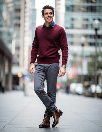 С чем носить серые часы мужчине