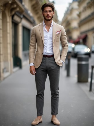 С чем носить серые шерстяные брюки мужчине