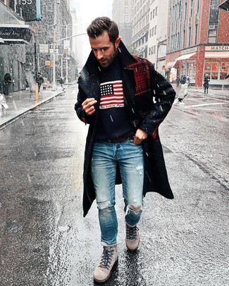 Какие водолазки носить с серыми рабочими ботинками мужчине