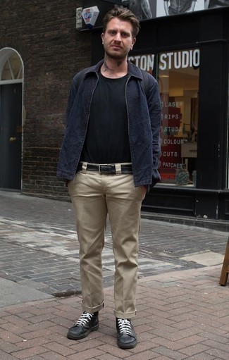 Как носить куртку харрингтон с высокими кедами