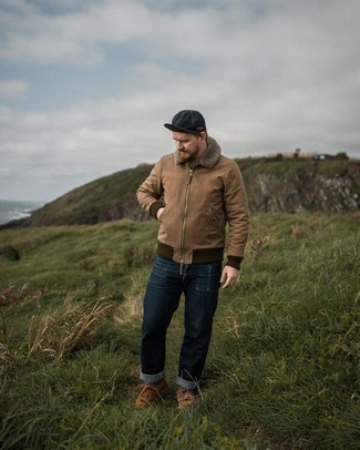 Как носить куртку харрингтон с джинсами