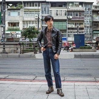 Как носить куртку харрингтон с джинсами