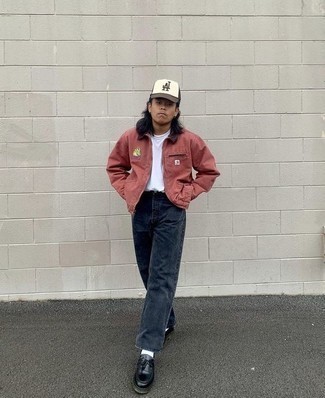 Как носить куртку харрингтон с джинсами