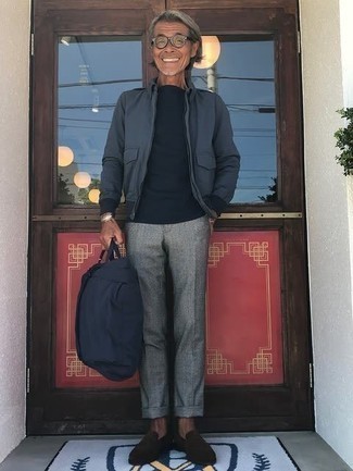 Как носить куртку харрингтон с лоферами