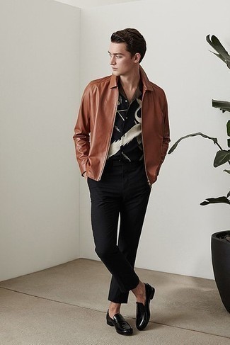 Как носить куртку харрингтон с лоферами