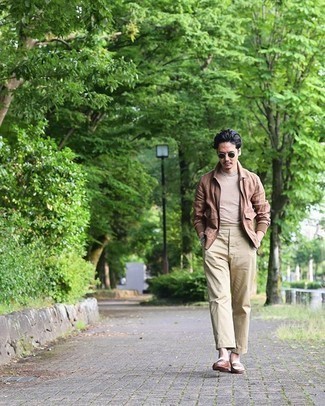 Как носить куртку харрингтон с лоферами