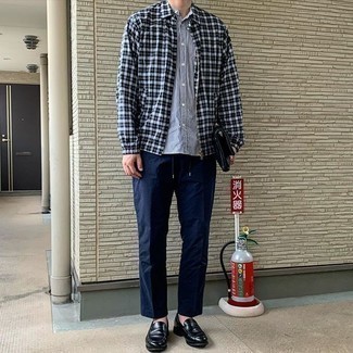 Как носить куртку харрингтон с лоферами