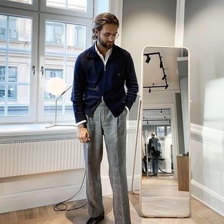 Как носить куртку харрингтон с лоферами