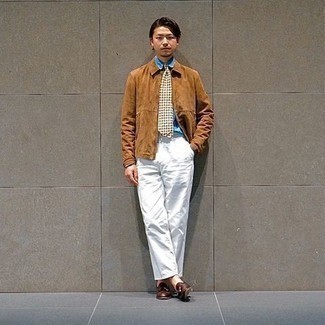 Как носить куртку харрингтон с лоферами