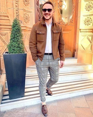 Как носить куртку харрингтон с лоферами