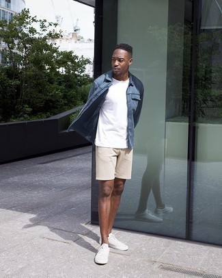 Как носить куртку харрингтон с шортами