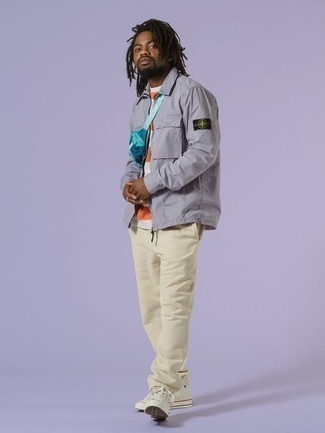 Как носить куртку харрингтон с спортивными штанами