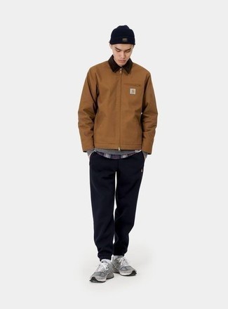 Как носить куртку харрингтон с спортивными штанами