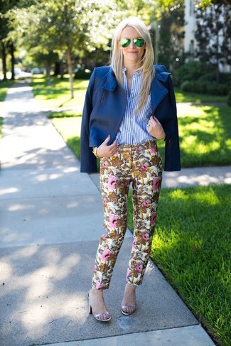 Как носить босоножки на каблуке с косухой