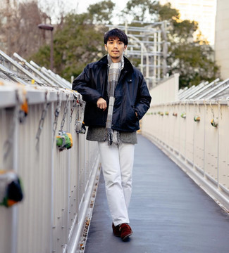 С чем носить пиджак с узором "в ёлочку" мужчине