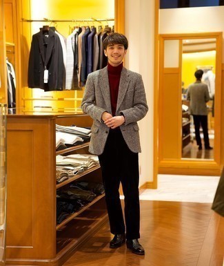 С чем носить пиджак с узором "в ёлочку" мужчине