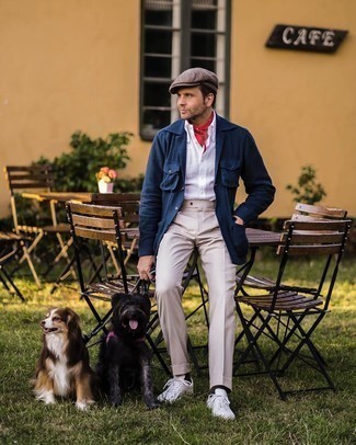 С чем носить кепку с узором "в ёлочку" мужчине