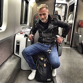 Как носить высокие кеды с косухой мужчине