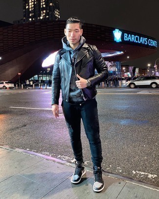 Как носить высокие кеды с косухой мужчине