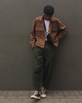 С чем носить высокие кеды мужчине весна