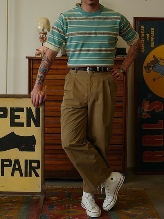 С чем носить высокие кеды мужчине в жару