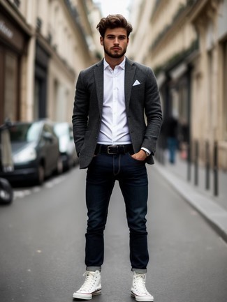 С чем носить высокие кеды мужчине