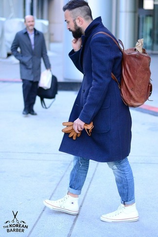 С чем носить высокие кеды мужчине в холод