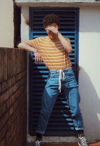 С чем носить высокие кеды подросткам мужчине