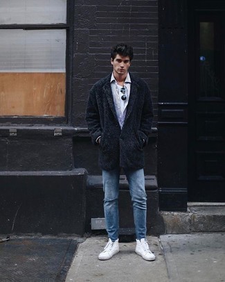 С чем носить высокие кеды мужчине зима