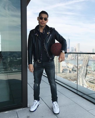 С чем носить высокие кеды мужчине осень