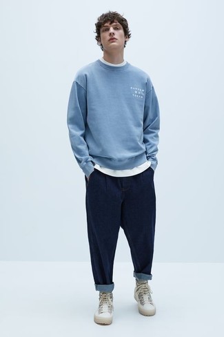 С чем носить высокие кеды мужчине весна