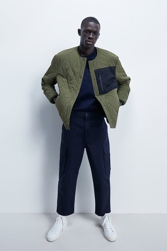 С чем носить высокие кеды мужчине весна