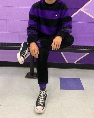 С чем носить высокие кеды в 20 лет мужчине